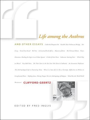 cover image of Life among the Anthros and Other Essays